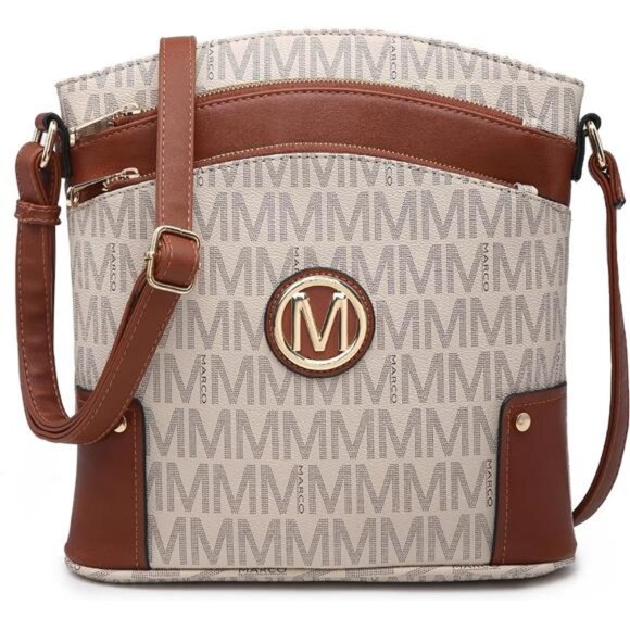 Trendy Medium Crossbody Purses with Adjustable Strap - Premium Vegan Leather - Picture 1 of 6